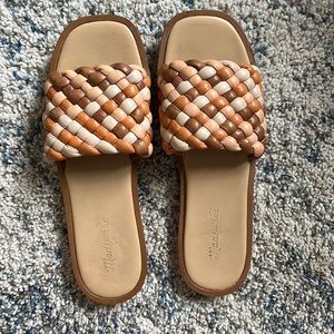 Madewell flat leather sandals size 8